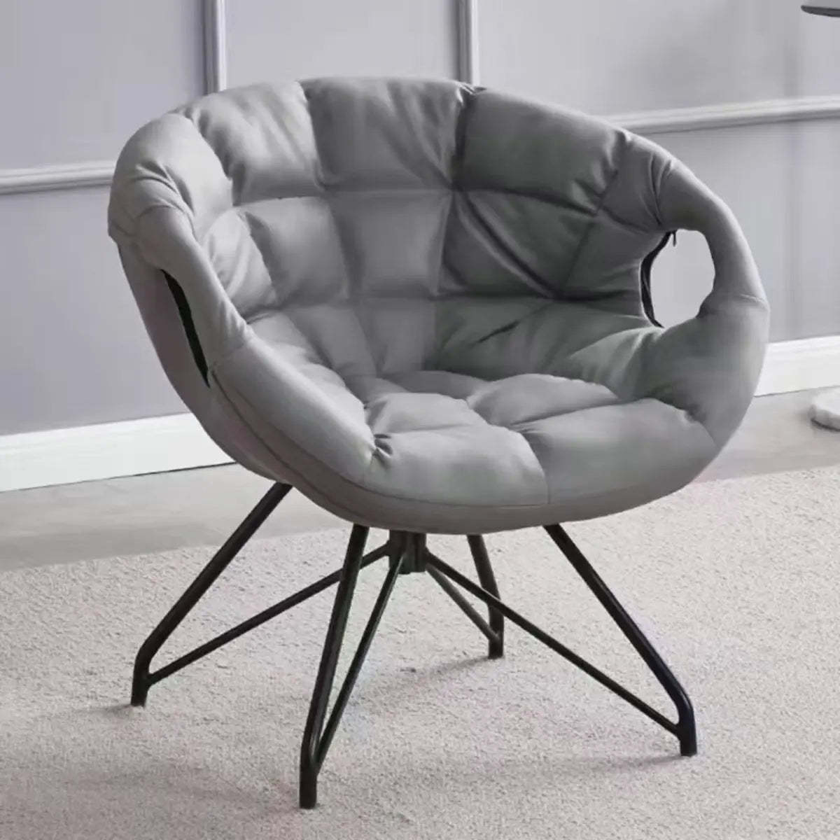 Multi-Color Tech Cloth Biscuit Back Barrel Chair