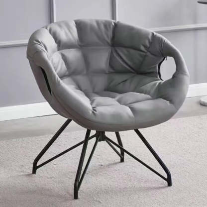 Multi-Color Tech Cloth Biscuit Back Barrel Chair