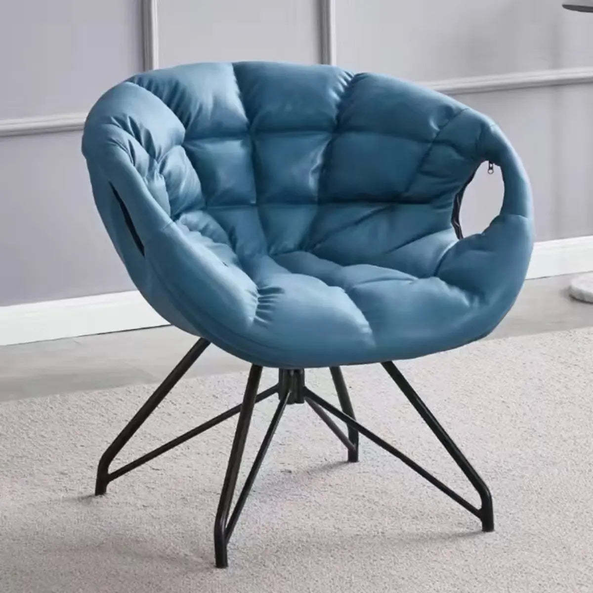 Multi-Color Tech Cloth Biscuit Back Barrel Chair