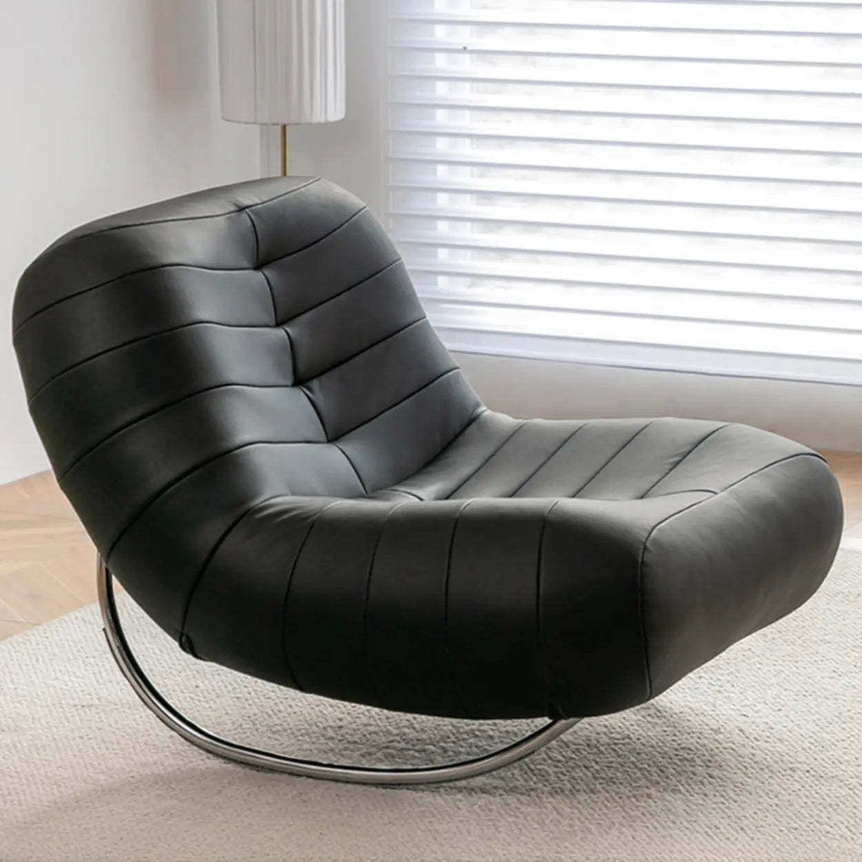 Modern rocking leg silver office chairs, Lighom