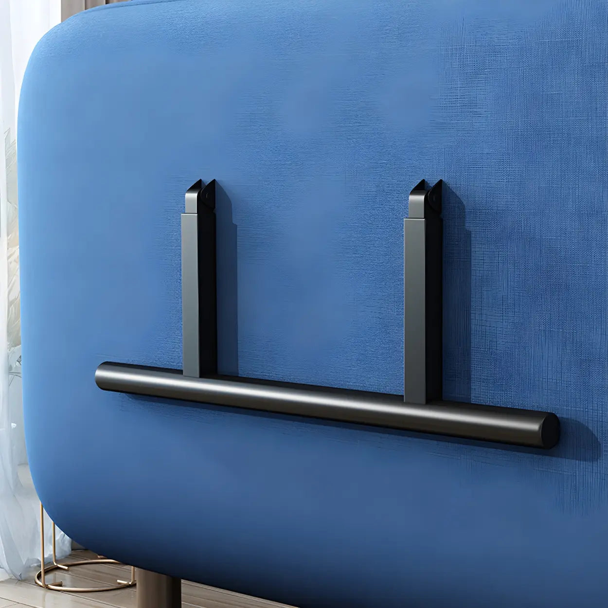 Multi-Function Modular Linen Sleeper Sofa — Light Blue