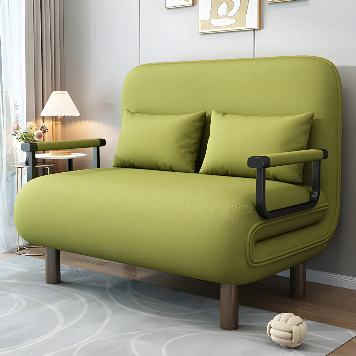 Multi-Function Modular Linen Sleeper Sofa — Gray