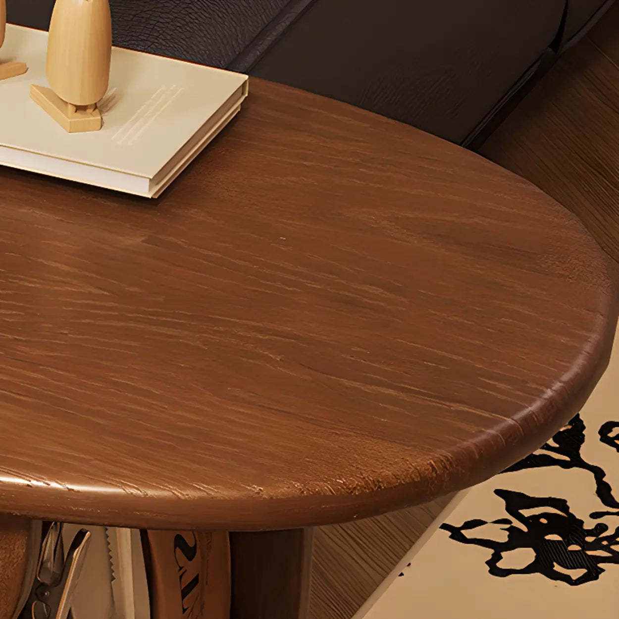Multifunctional Extendable Wood Bar Table with Shelves