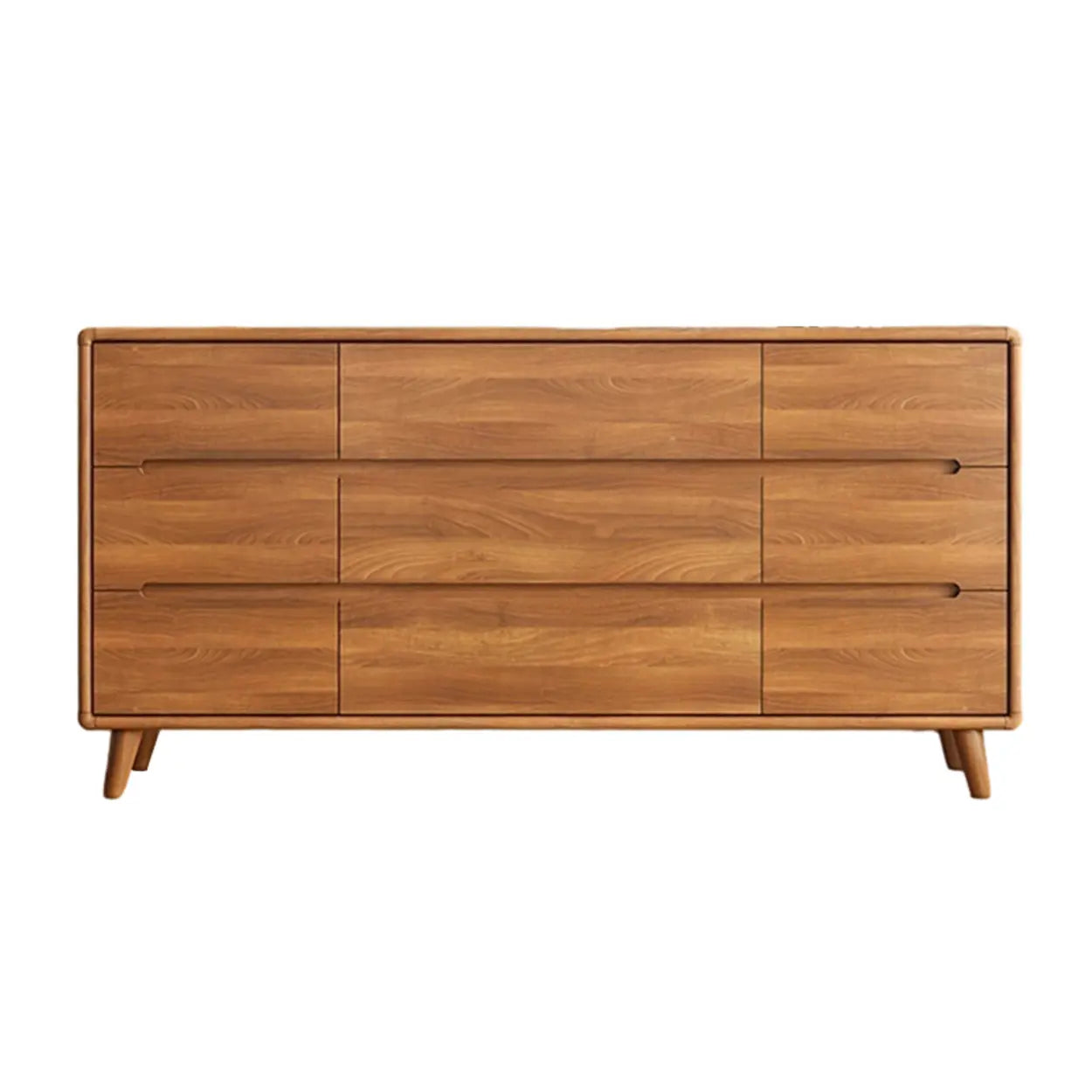 Multifunctional Rectangular Wood Dresser with Drawers