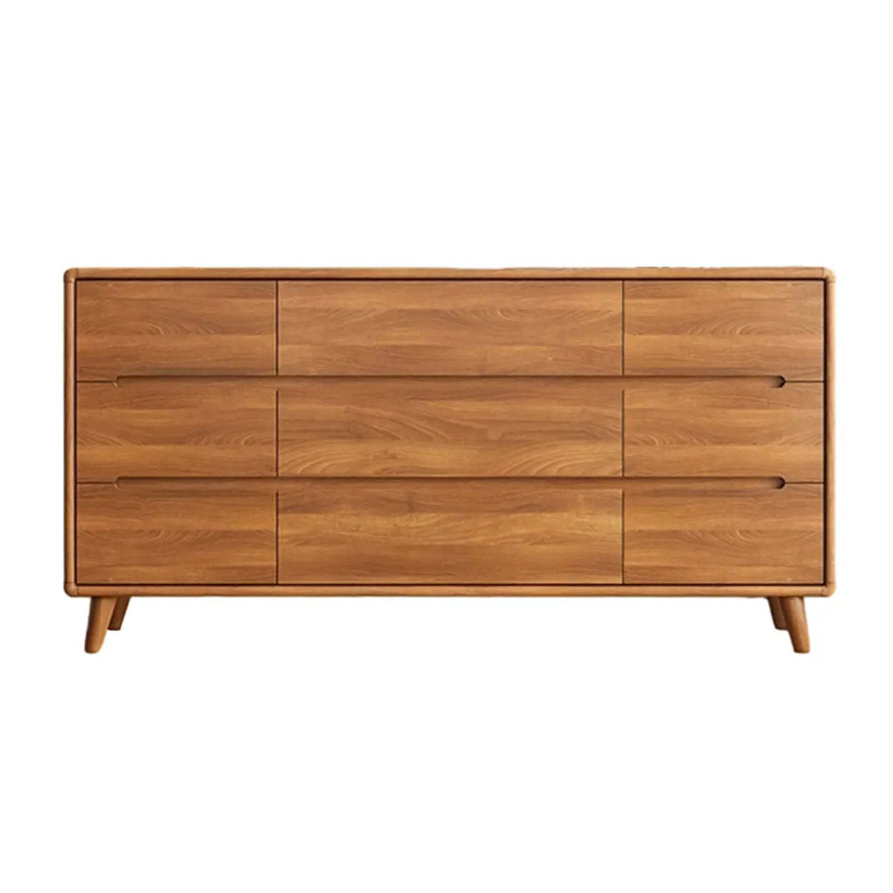 Multifunctional Rectangular Wood Dresser with Drawers