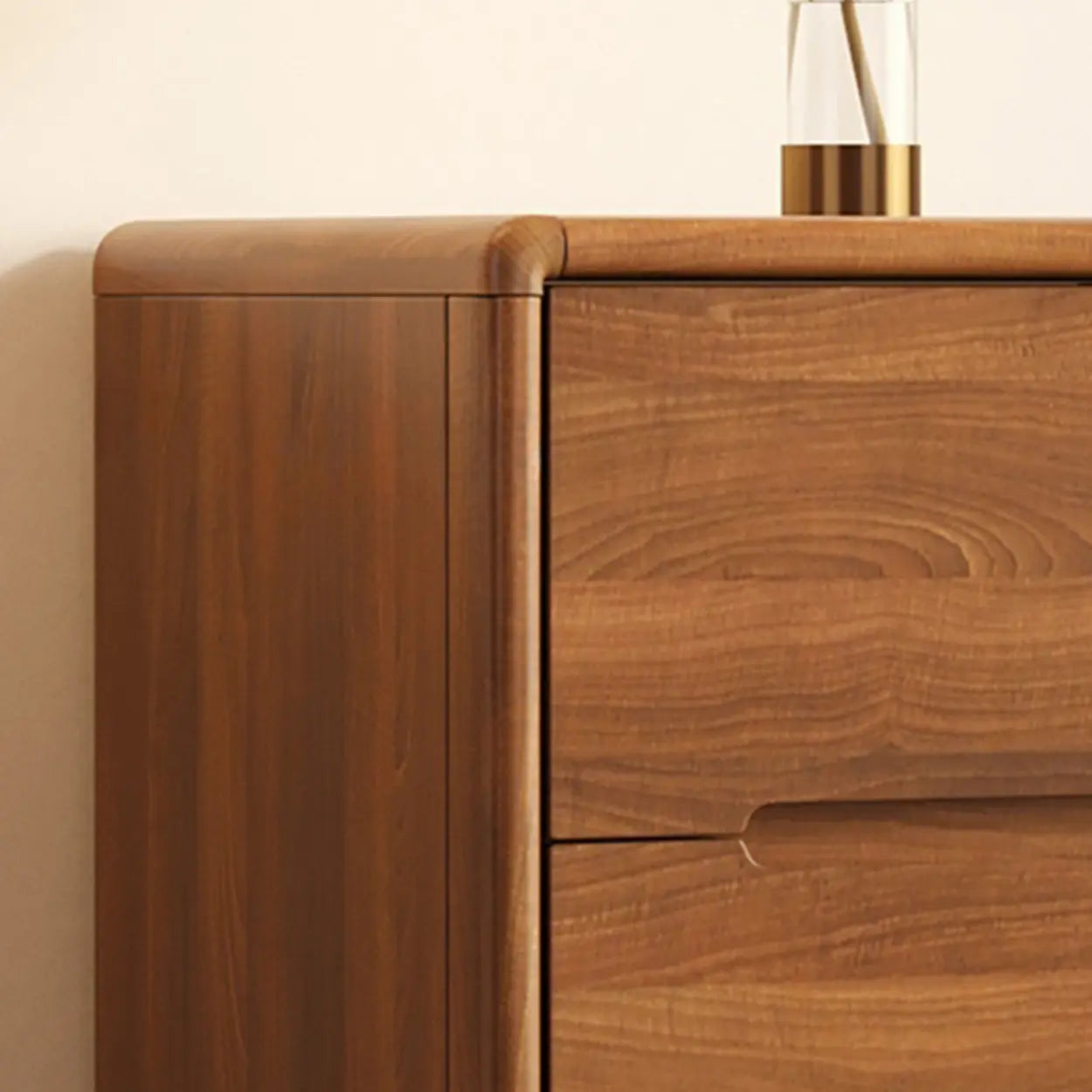 Multifunctional Rectangular Wood Dresser with Drawers