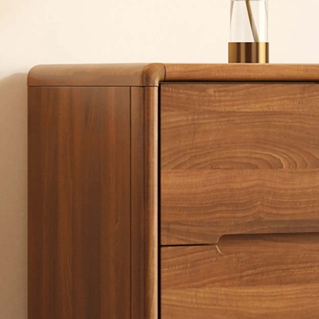 Multifunctional Rectangular Wood Dresser with Drawers