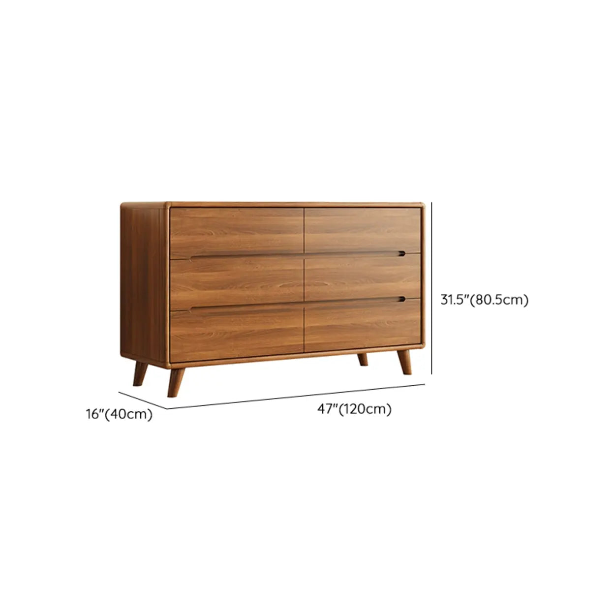 Multi-Size Wood Drawer Dresser
