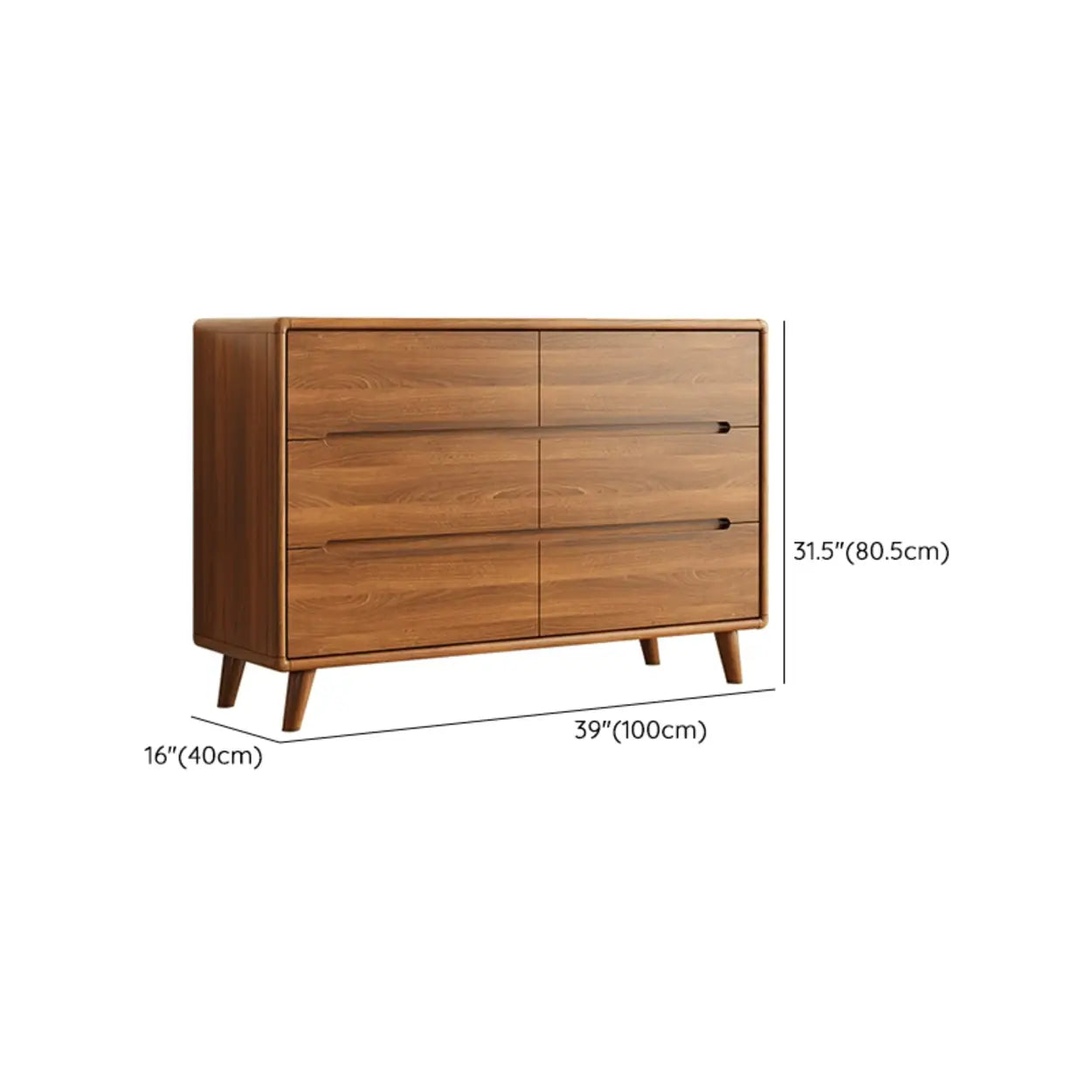 Multi-Size Wood Drawer Dresser