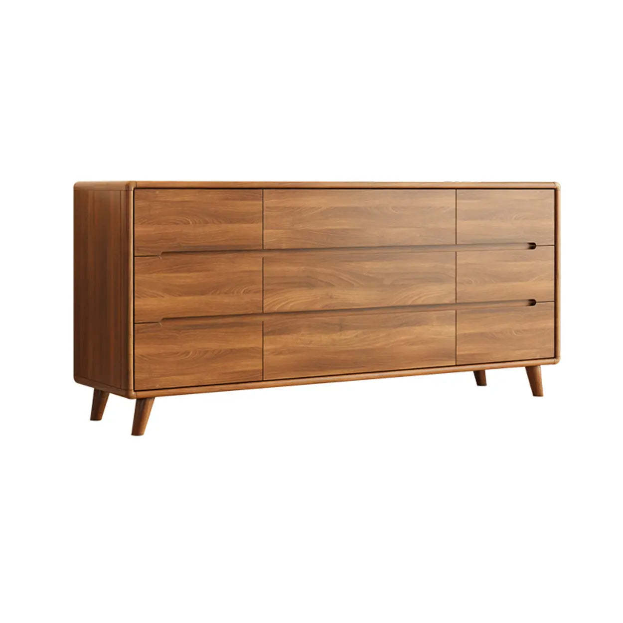 Multifunctional Rectangular Wood Dresser with Drawers