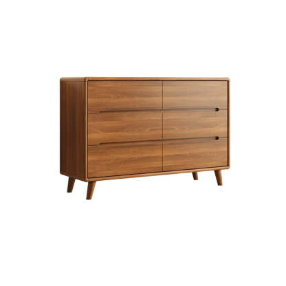 Multifunctional Rectangular Wood Dresser with Drawers