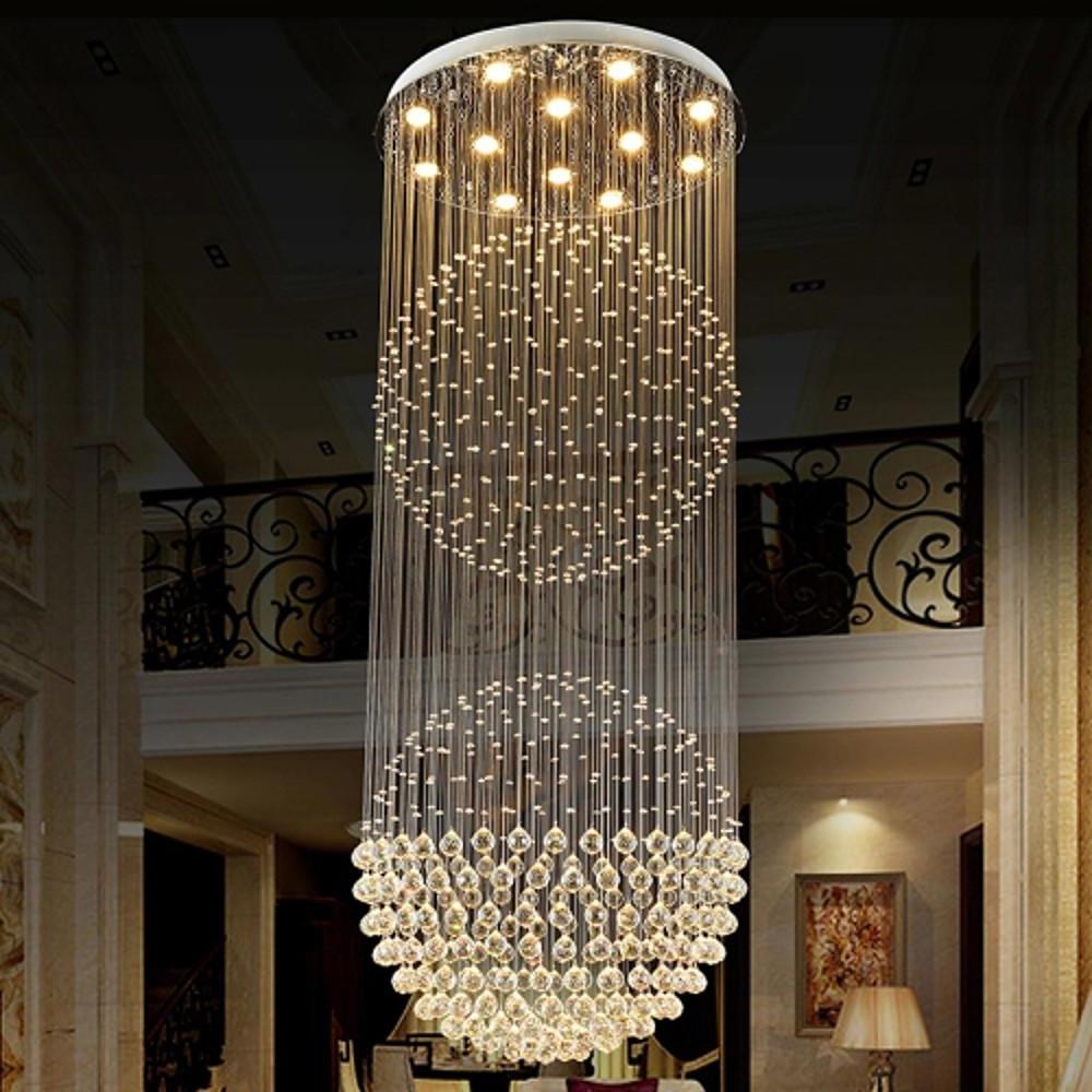 Double Sphere Metal Crystal Rustic Chandeliers Contemporary Chandeliers-Lighom