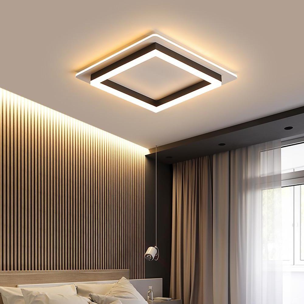 Two-Square Modern LED Flush Mount Light