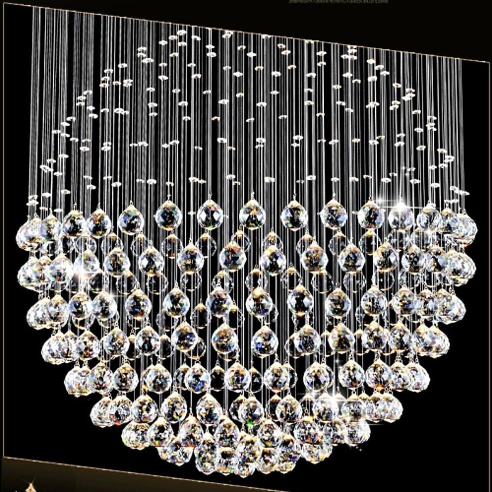 Double Sphere Metal Crystal Rustic Chandeliers Contemporary Chandeliers-Lighom