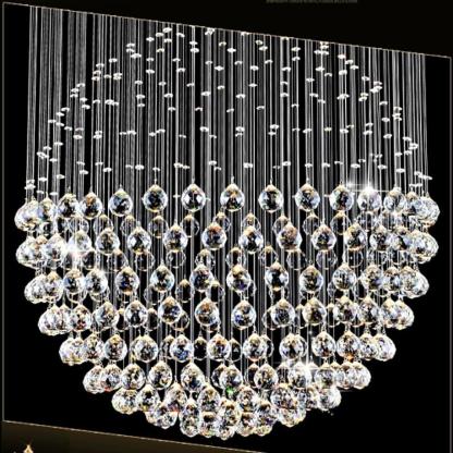 Double Sphere Metal Crystal Rustic Chandeliers Contemporary Chandeliers-Lighom