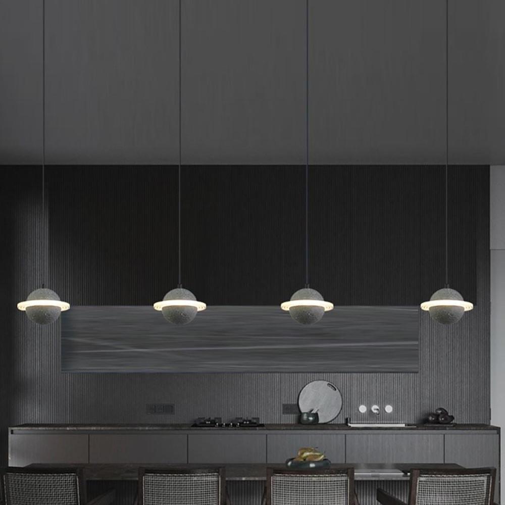 Saturn Acrylic Kitchen Island Pendant