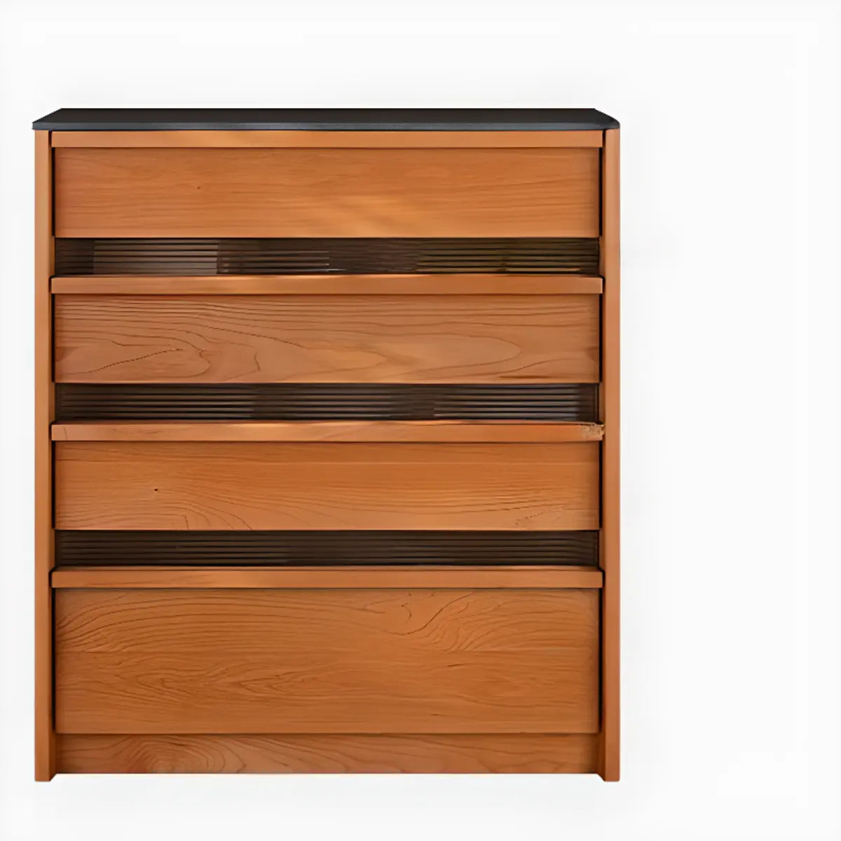 Narrow Natural Oak Buffet with Drawers