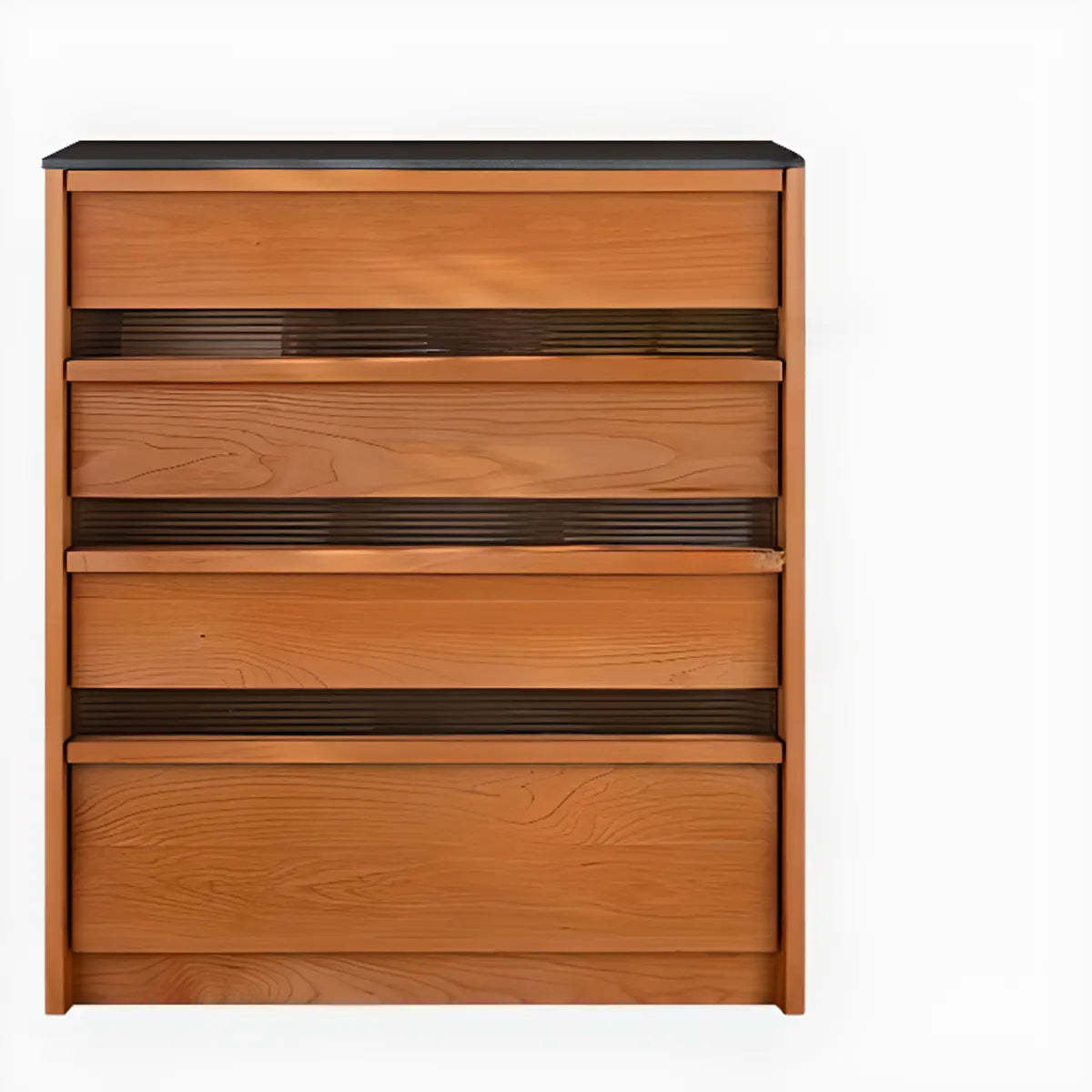 Narrow Natural Oak Buffet with Drawers