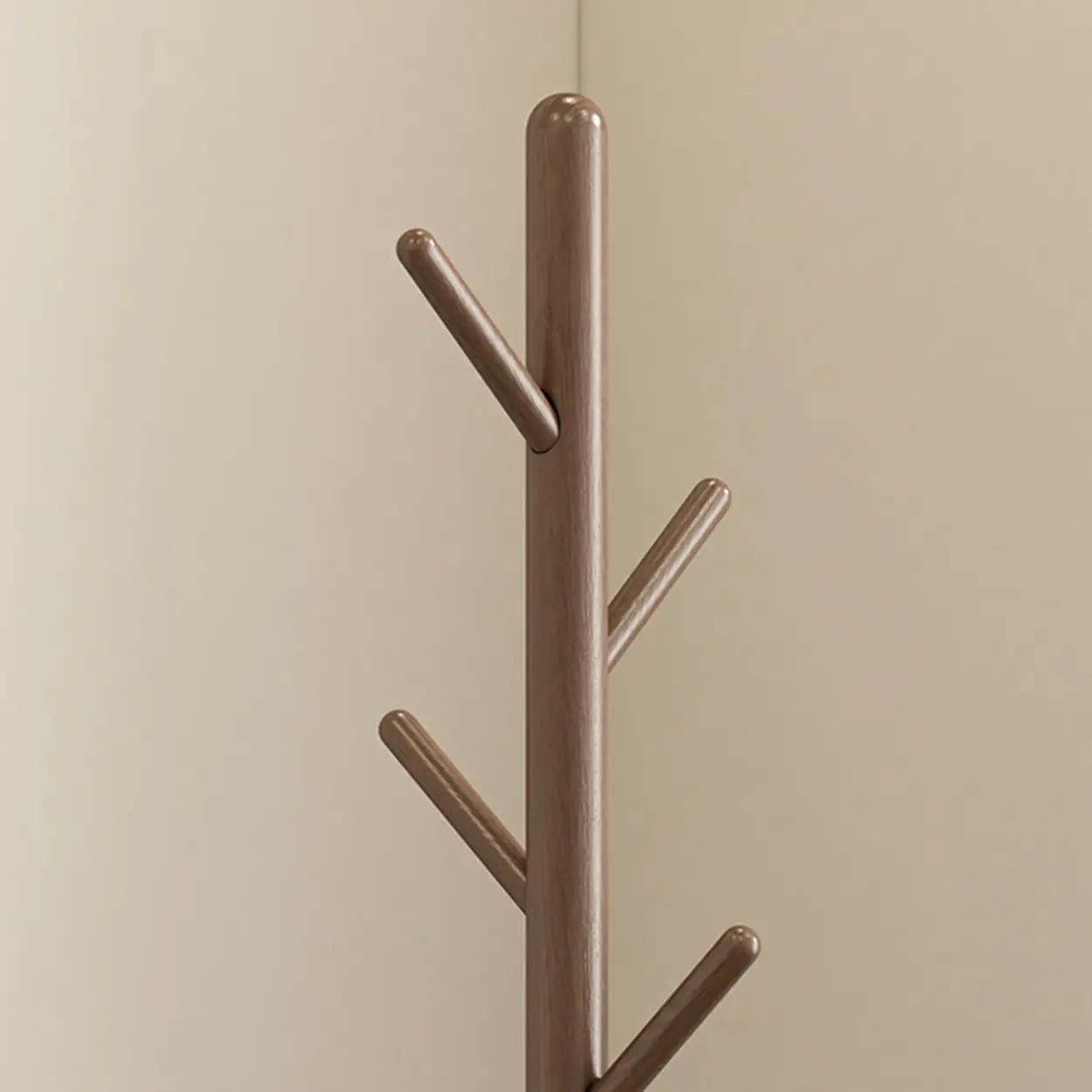 Wood Tree Coat Rack with Storage