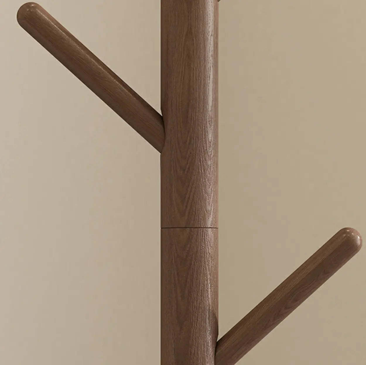 Wood Tree Coat Rack with Storage