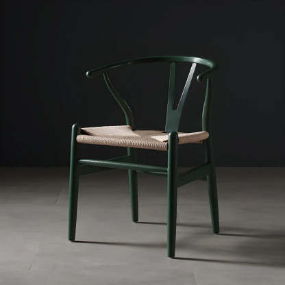 Beech Wood Wishbone Dining Chair — 1 Piece / Sky Blue