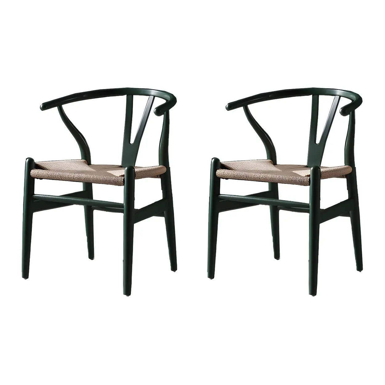 Beech Wood Wishbone Dining Chair — 1 Piece / Purple