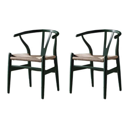 Beech Wood Wishbone Dining Chair — 1 Piece / Purple