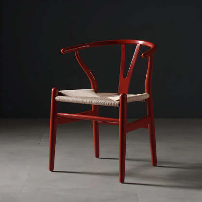 Beech Wood Wishbone Dining Chair — 1 Piece / Smoke Gray