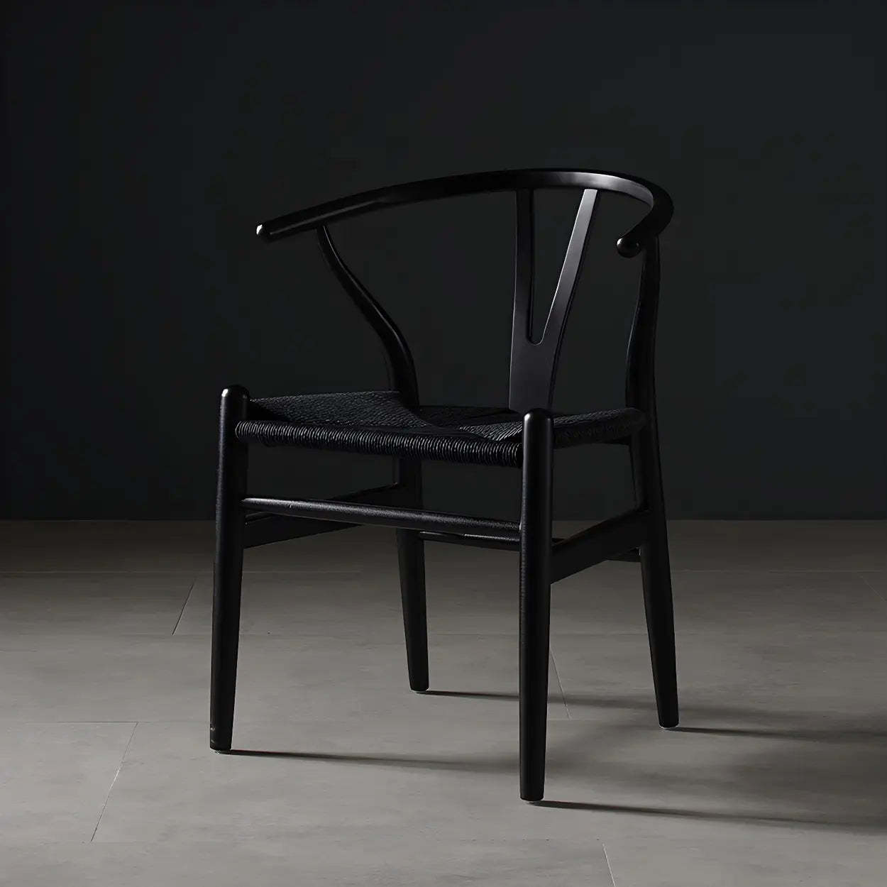 Beech Wood Wishbone Dining Chair — 2 Piece Set / Natural Finish
