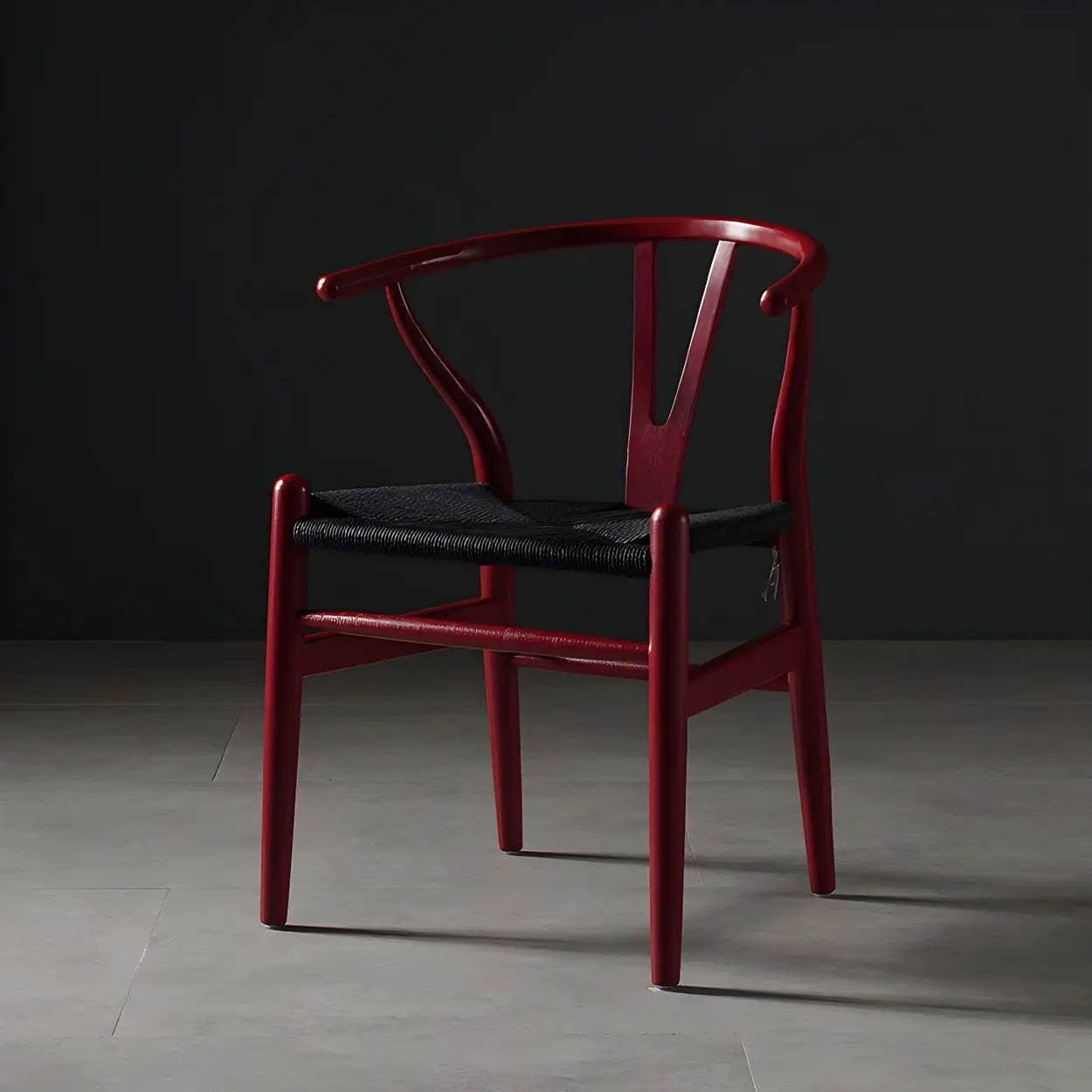 Beech Wood Wishbone Dining Chair — 2 Piece Set / Blue