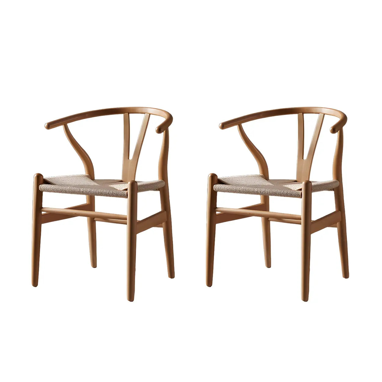 Beech Wood Wishbone Dining Chair — 1 Piece / Red