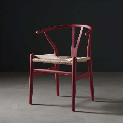 Beech Wood Wishbone Dining Chair — 1 Piece / Yellow
