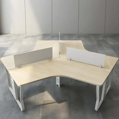 Natural Free-Form Sled Long Computer Desk