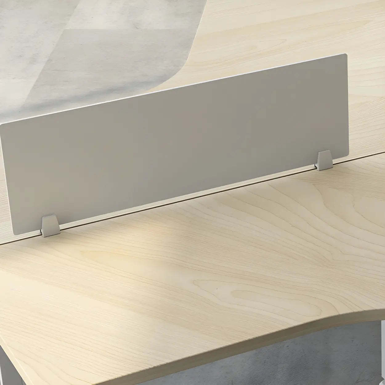 Natural Free-Form Sled Long Computer Desk