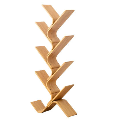 Bamboo Tree-Shape Etagere Bookcase