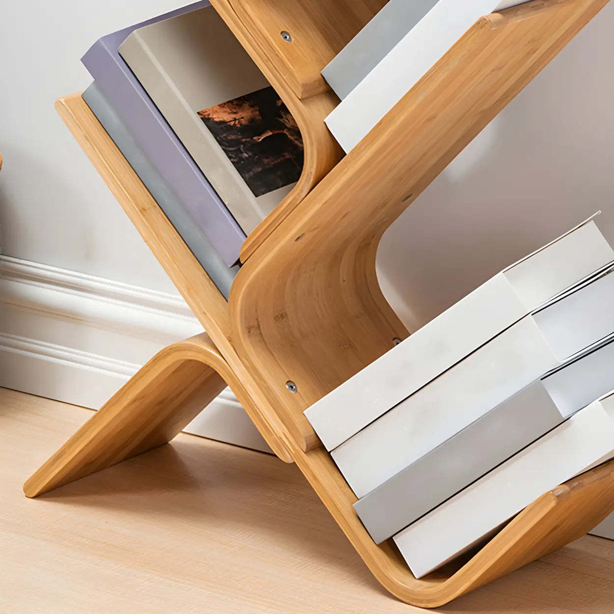 Bamboo Tree-Shape Etagere Bookcase