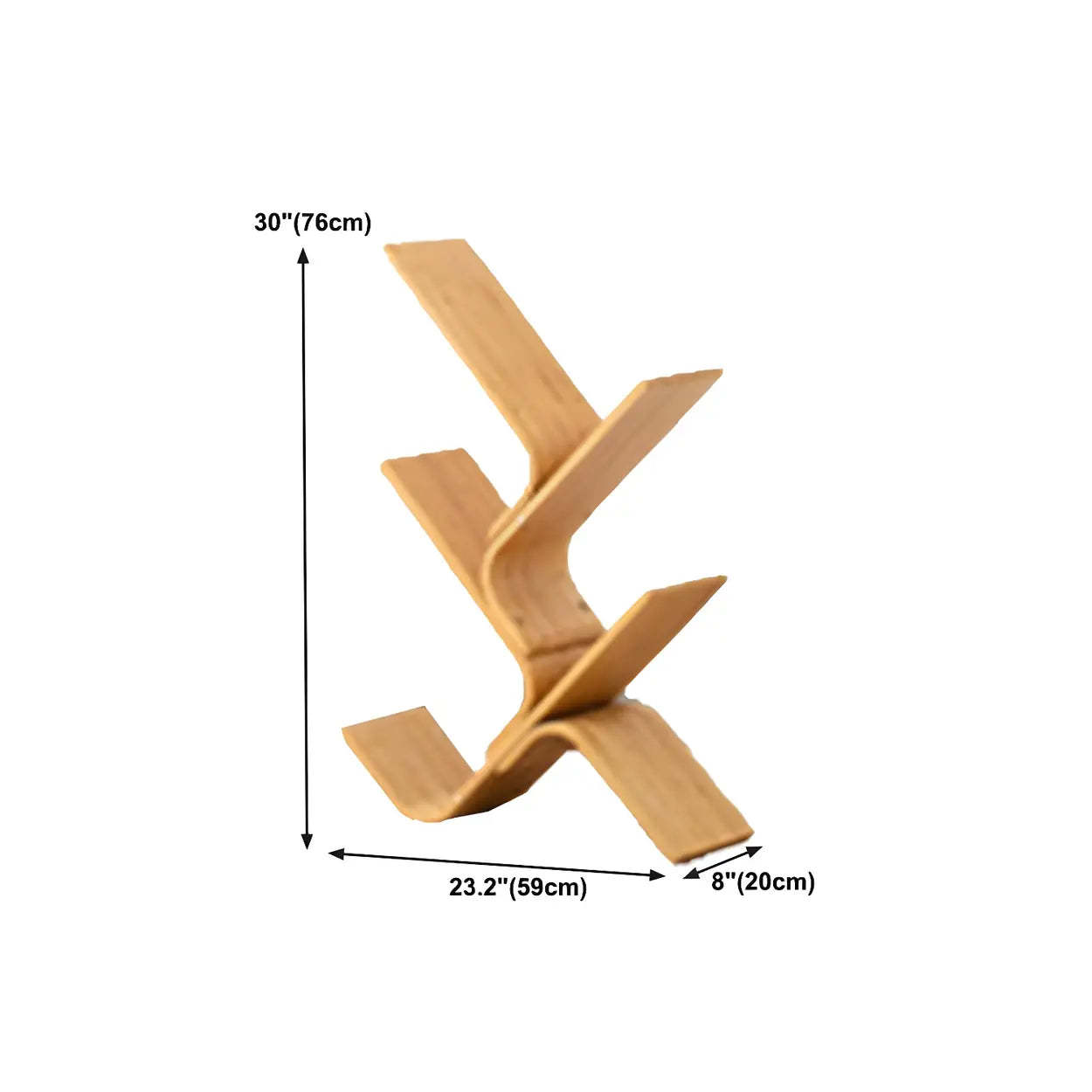 Bamboo Tree-Shape Etagere Bookcase
