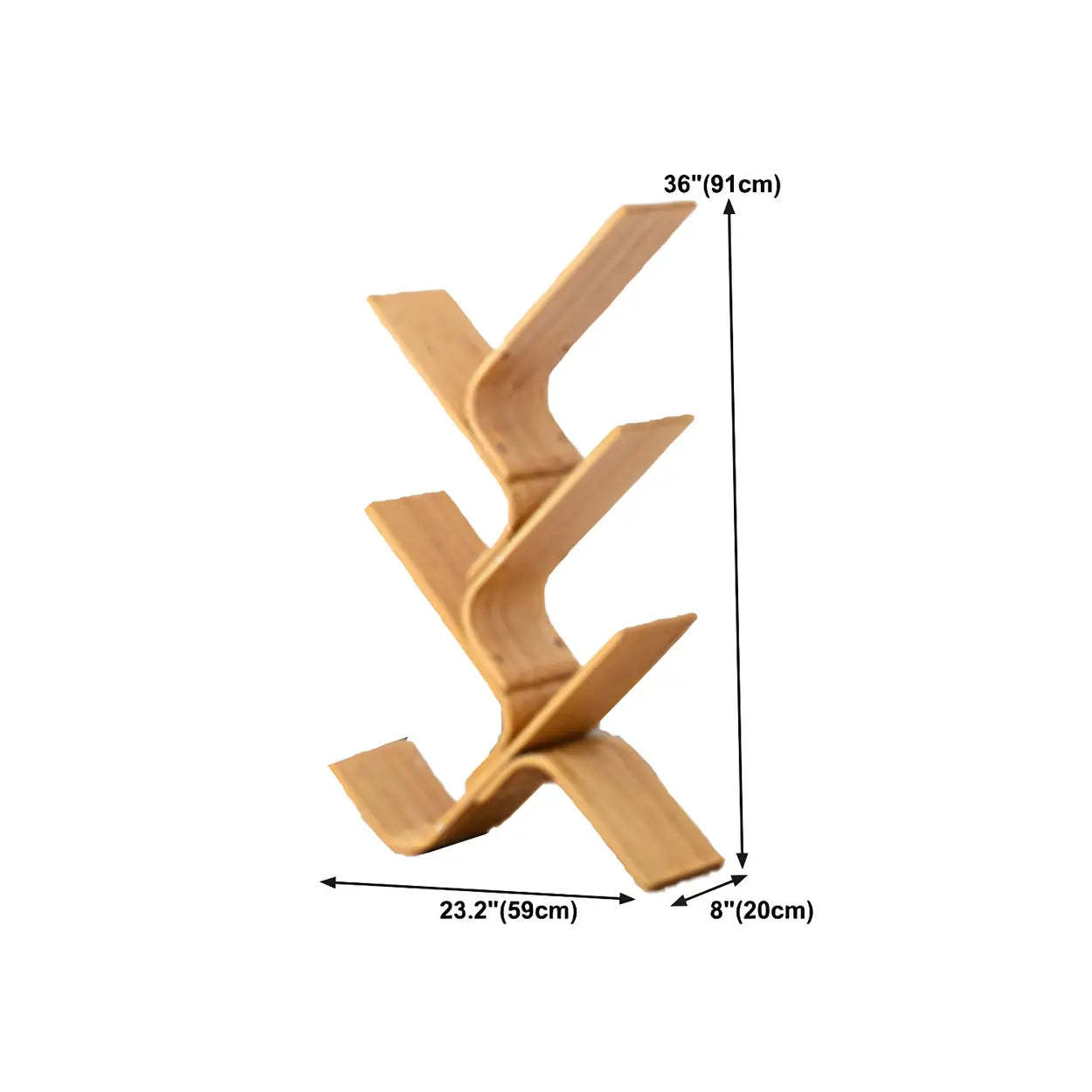 Bamboo Tree-Shape Etagere Bookcase