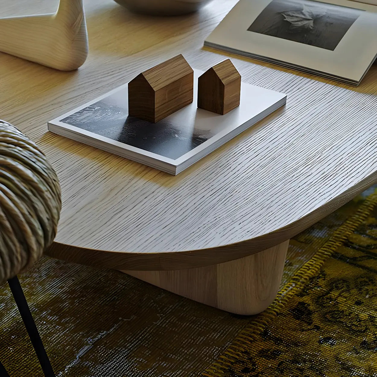 Natural Pine Rectangular Coffee Table