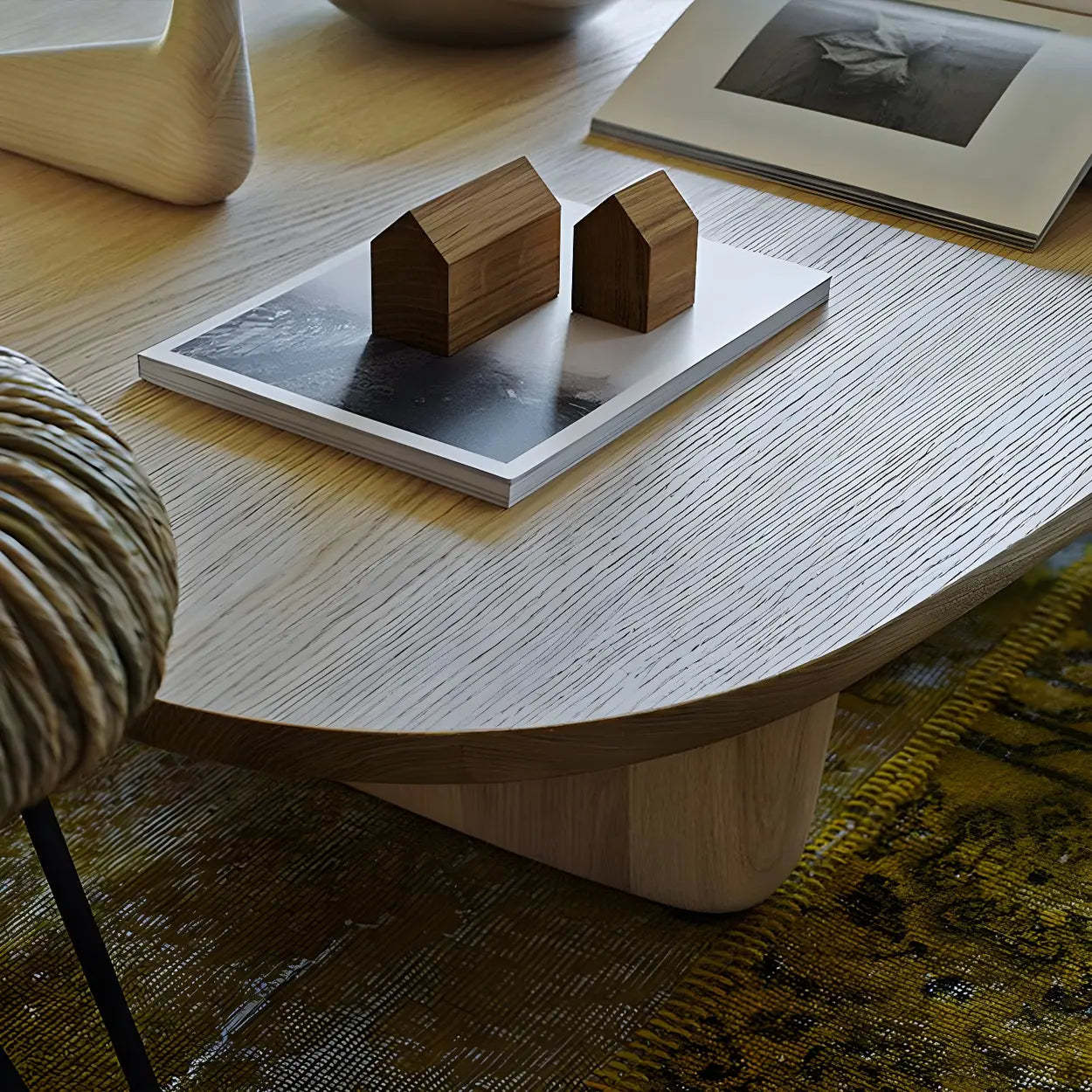 Natural Pine Rectangular Coffee Table