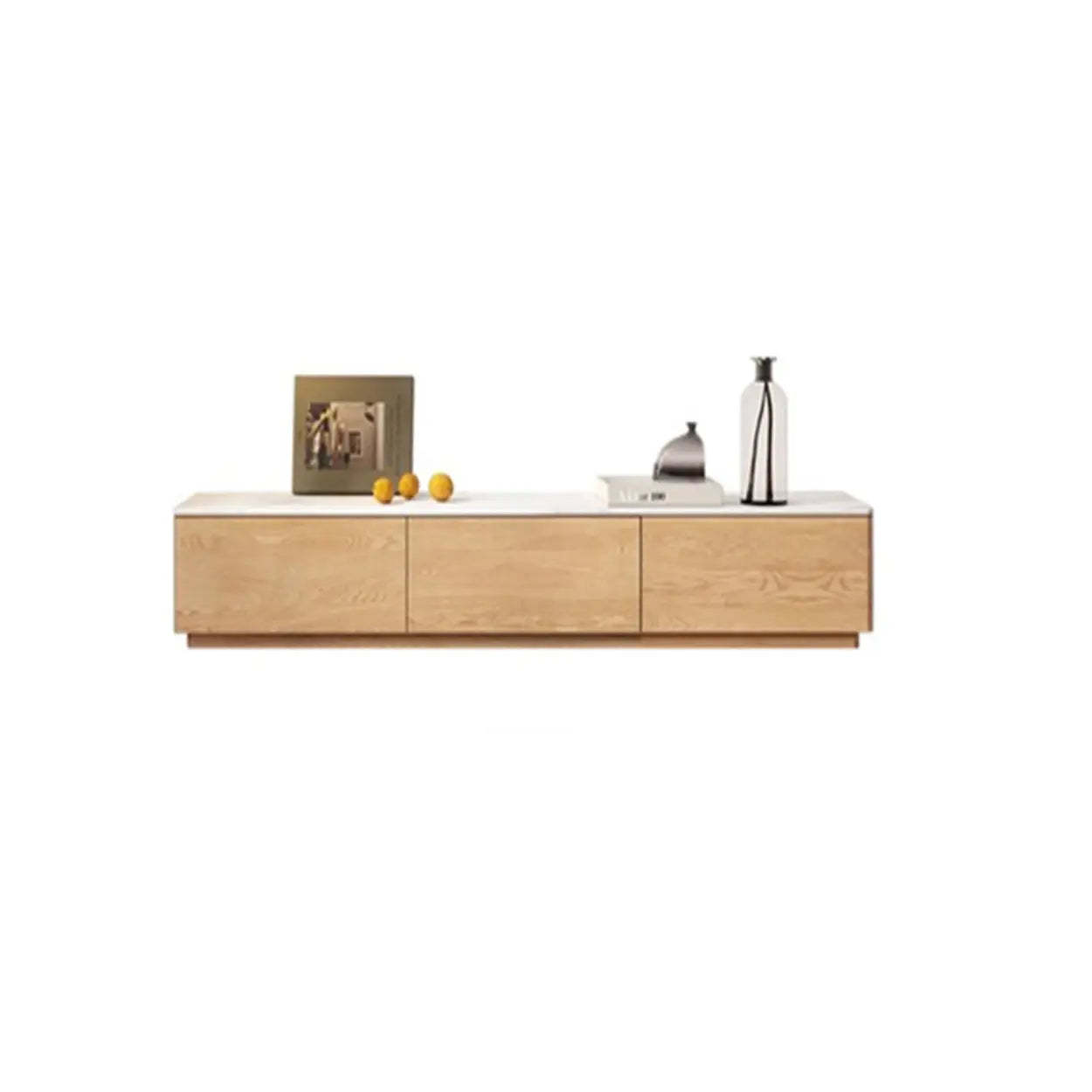 Natural Stone Drawer Long Rectangle TV Stand