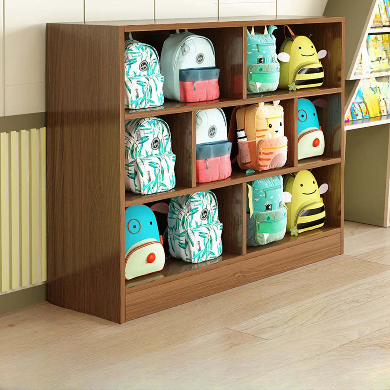 Natural Wood Cubitac Display Cabinet — Natural