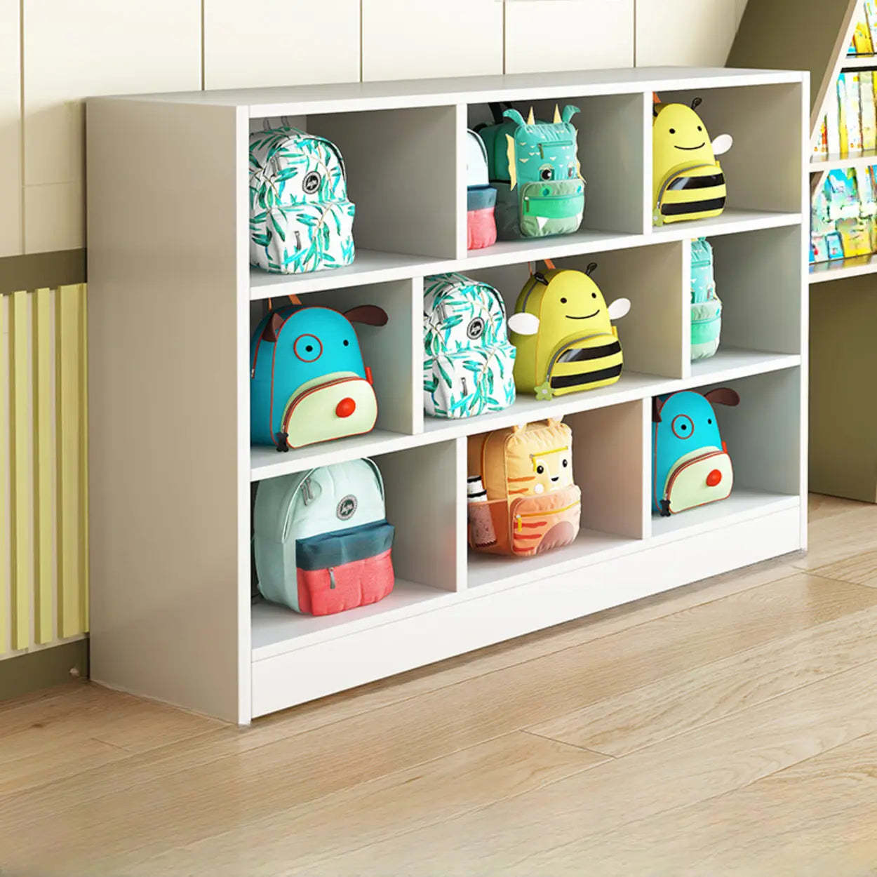 Natural Wood Cubitac Display Cabinet — Nut-Brown