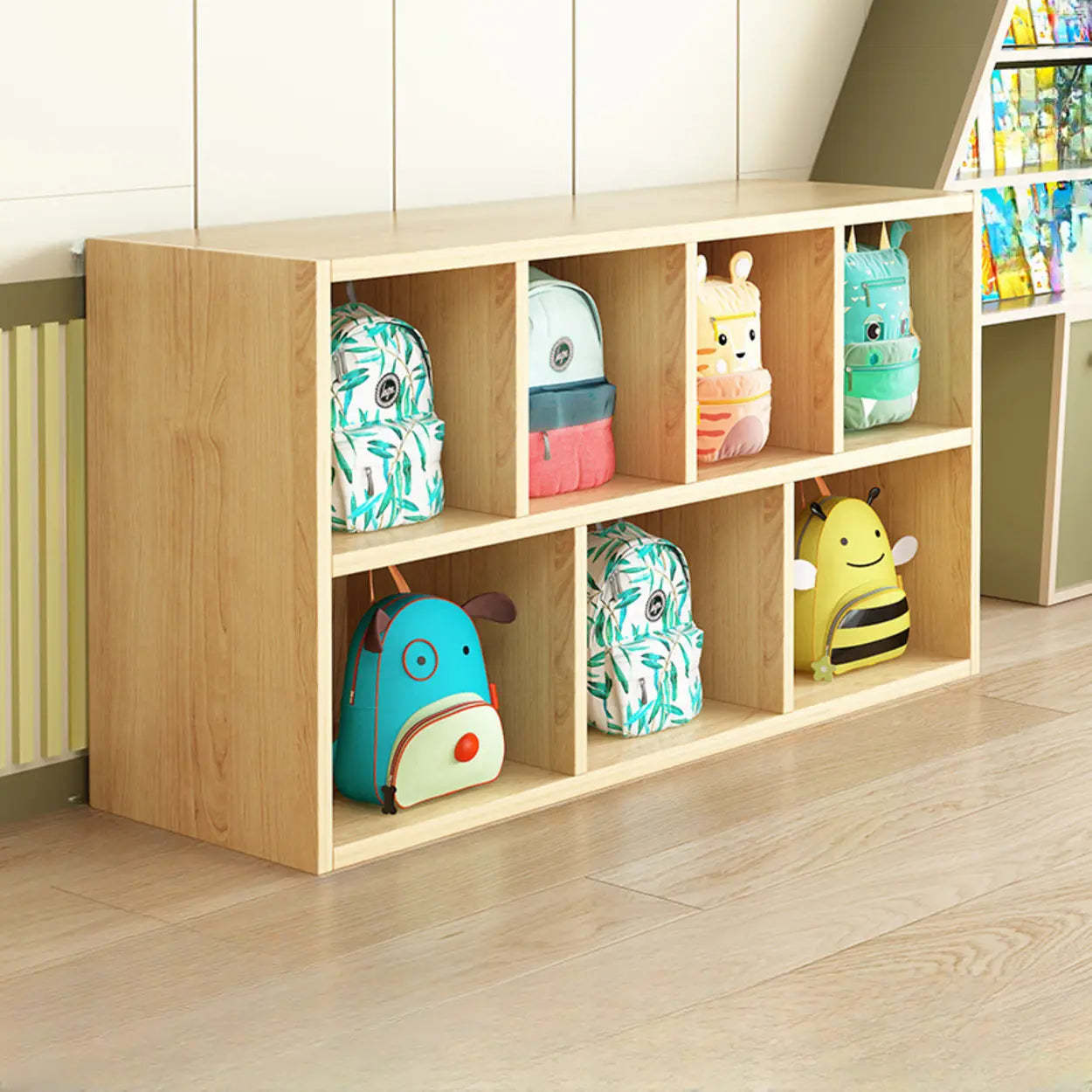Natural Wood Cubitac Display Cabinet — Natural