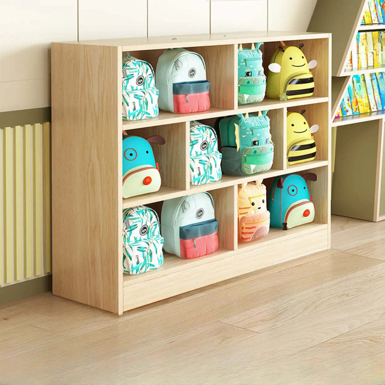 Natural Wood Cubitac Display Cabinet