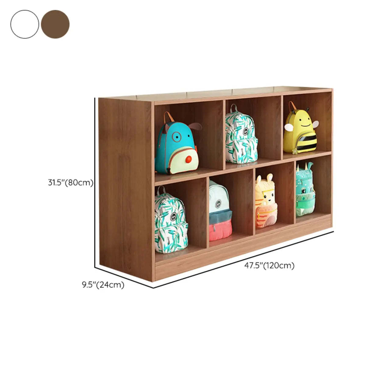 Natural Wood Cubitac Display Cabinet