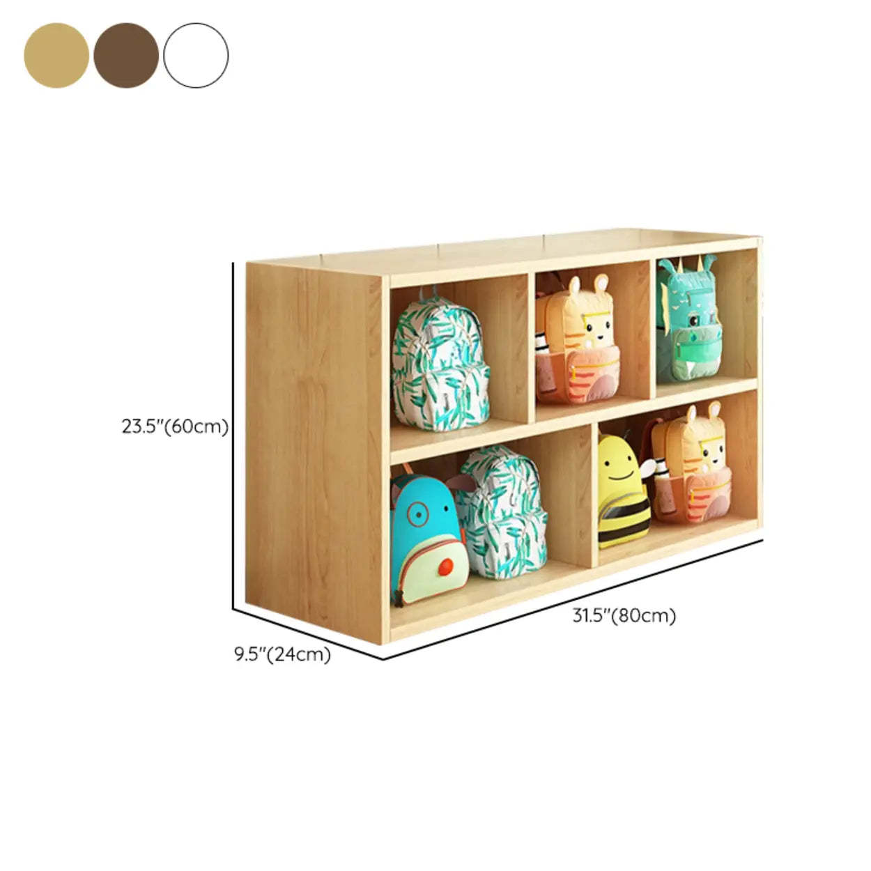 Natural Wood Cubitac Display Cabinet