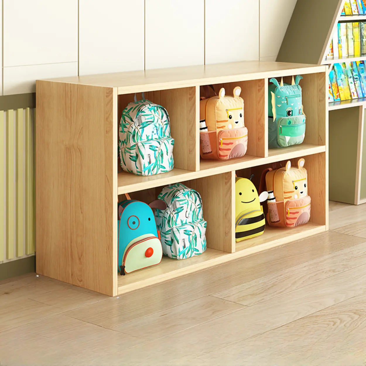 Natural Wood Cubitac Display Cabinet — Natural