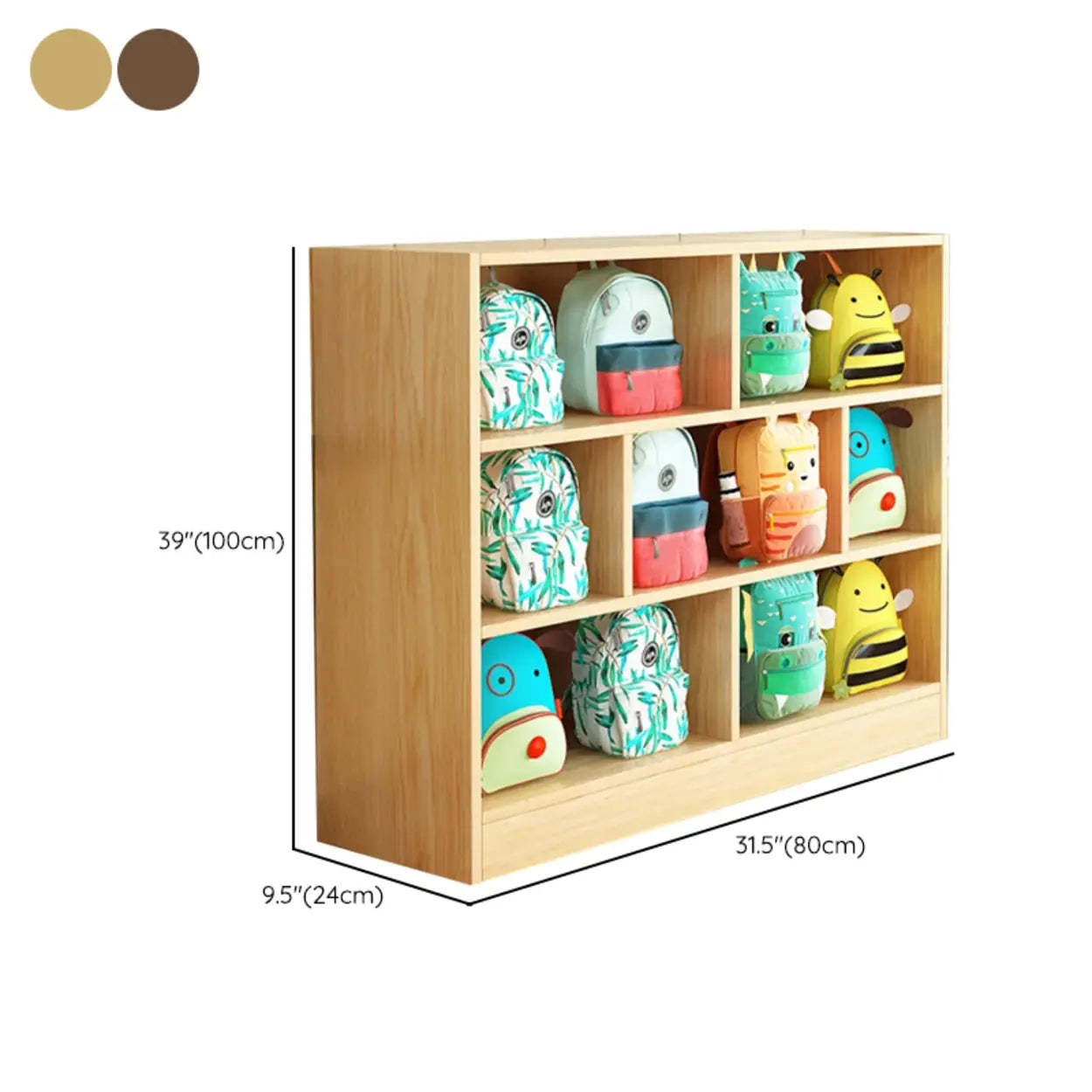 Natural Wood Cubitac Display Cabinet