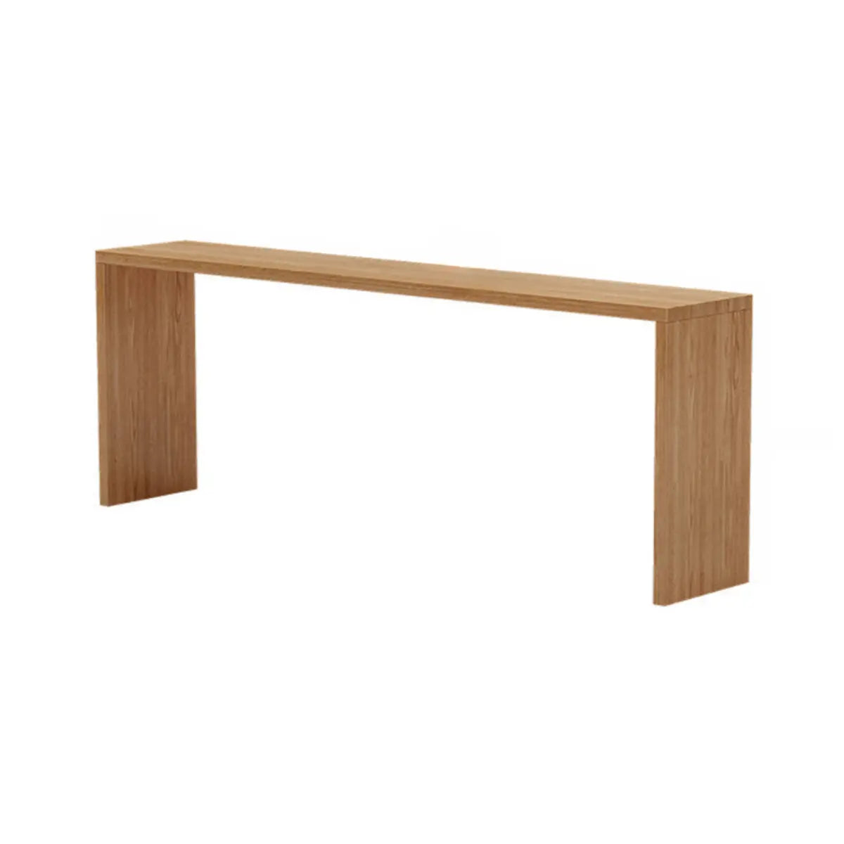 Natural Rectangular Wood Large Bar Table for Entertaining